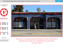 Tablet Screenshot of fancyfilm.com